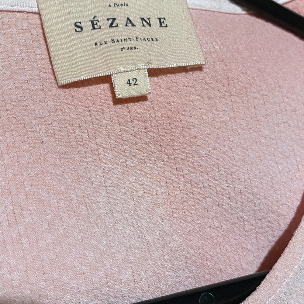 Sezane Pink Blush Blouse - Picture 7 of 8